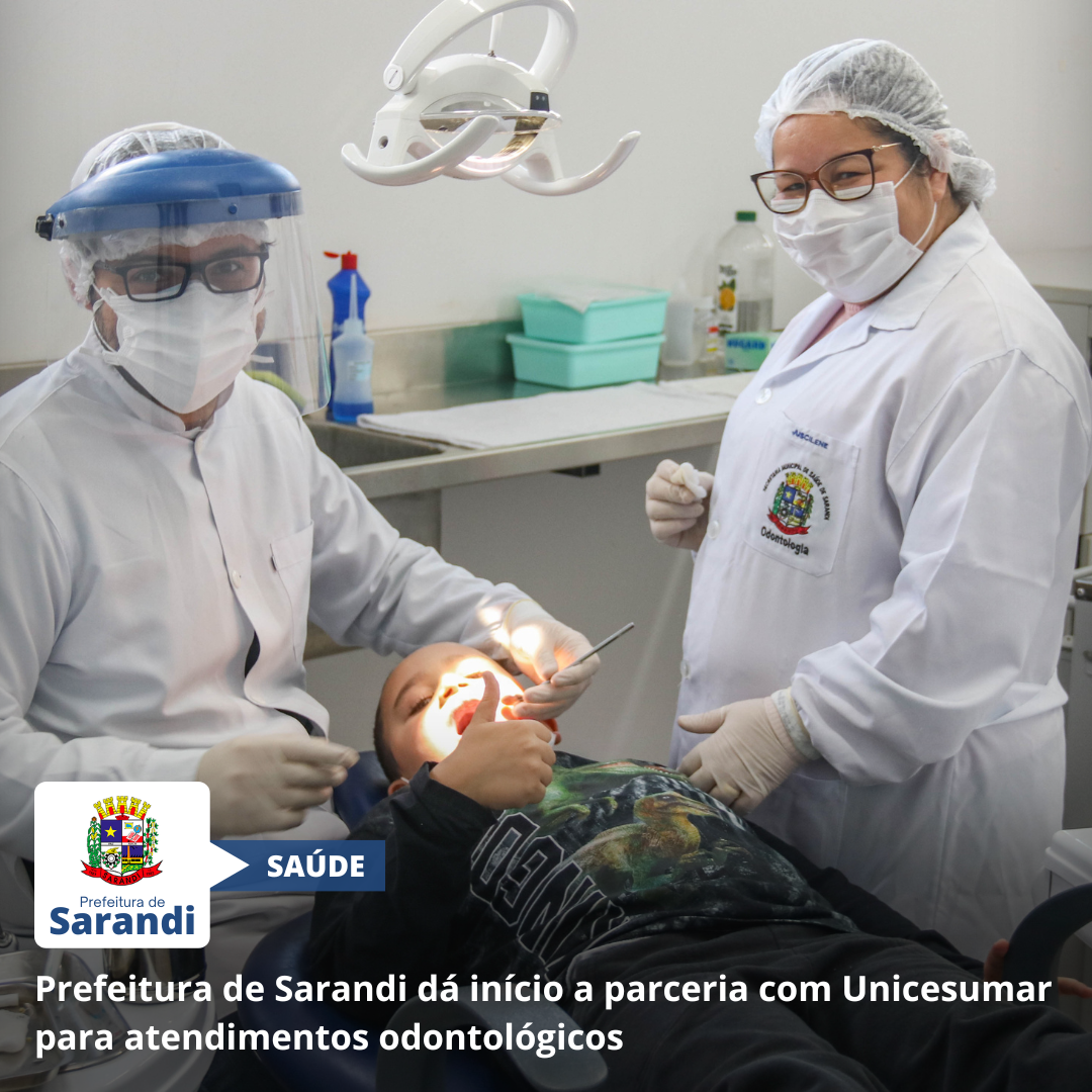 Prefeitura de Sarandi dá início a parceria com Unicesumar para atendimentos odontológicos